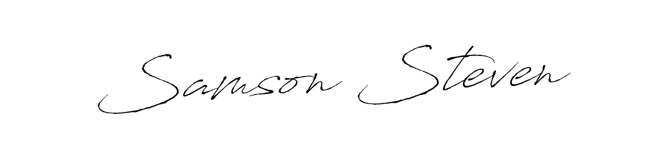 Also we have Samson Steven name is the best signature style. Create professional handwritten signature collection using Antro_Vectra autograph style. Samson Steven signature style 6 images and pictures png