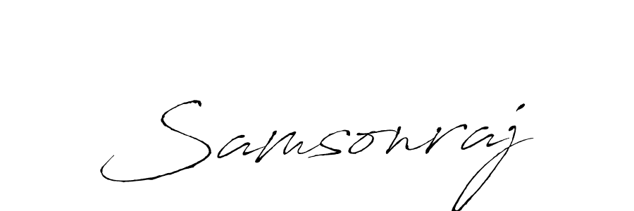 How to make Samsonraj name signature. Use Antro_Vectra style for creating short signs online. This is the latest handwritten sign. Samsonraj signature style 6 images and pictures png