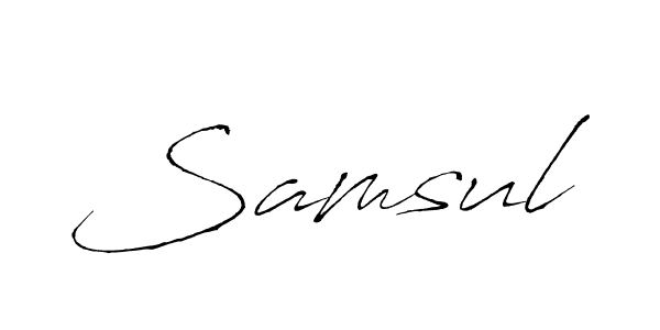 Antro_Vectra is a professional signature style that is perfect for those who want to add a touch of class to their signature. It is also a great choice for those who want to make their signature more unique. Get Samsul name to fancy signature for free. Samsul signature style 6 images and pictures png