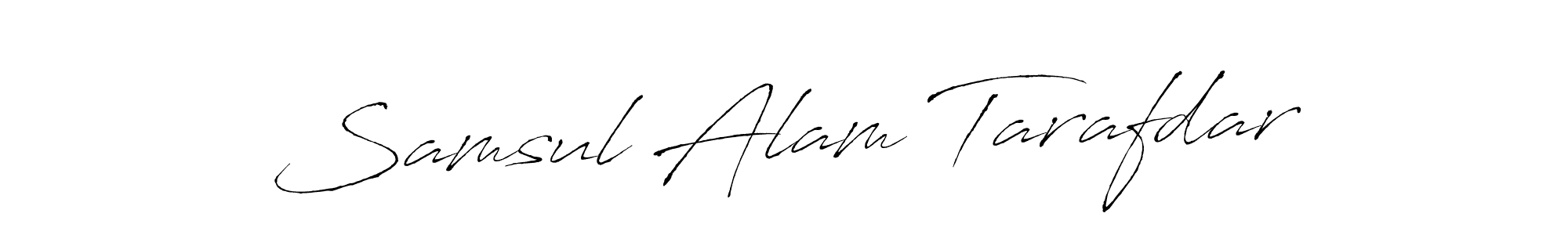 Design your own signature with our free online signature maker. With this signature software, you can create a handwritten (Antro_Vectra) signature for name Samsul Alam Tarafdar. Samsul Alam Tarafdar signature style 6 images and pictures png