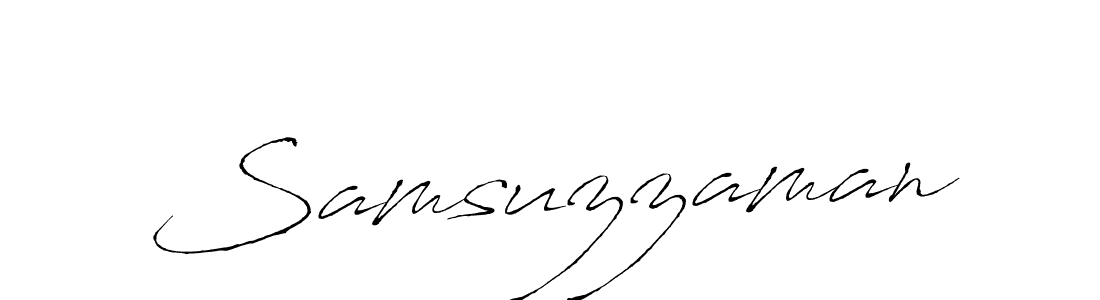 How to make Samsuzzaman name signature. Use Antro_Vectra style for creating short signs online. This is the latest handwritten sign. Samsuzzaman signature style 6 images and pictures png