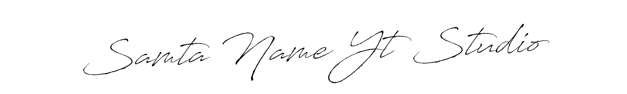 How to make Samta Name Yt Studio signature? Antro_Vectra is a professional autograph style. Create handwritten signature for Samta Name Yt Studio name. Samta Name Yt Studio signature style 6 images and pictures png