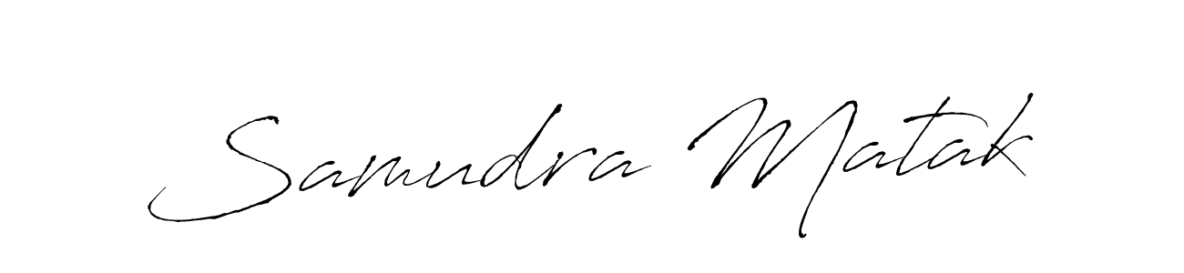 How to make Samudra Matak signature? Antro_Vectra is a professional autograph style. Create handwritten signature for Samudra Matak name. Samudra Matak signature style 6 images and pictures png
