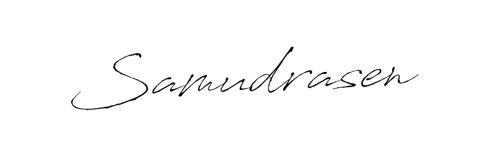 Design your own signature with our free online signature maker. With this signature software, you can create a handwritten (Antro_Vectra) signature for name Samudrasen. Samudrasen signature style 6 images and pictures png