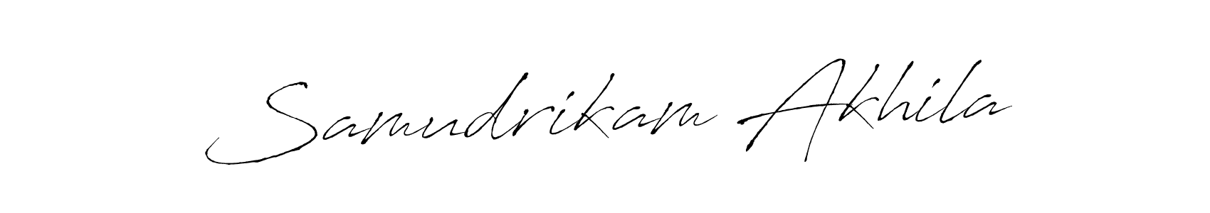Create a beautiful signature design for name Samudrikam Akhila. With this signature (Antro_Vectra) fonts, you can make a handwritten signature for free. Samudrikam Akhila signature style 6 images and pictures png