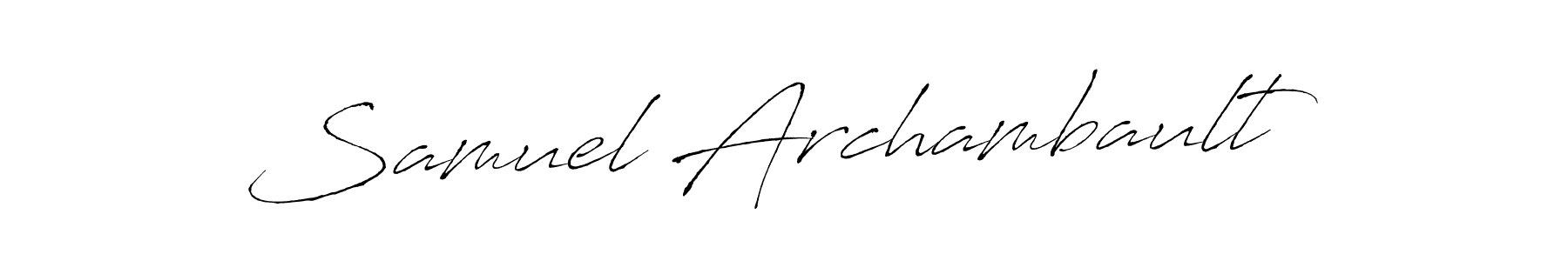 Create a beautiful signature design for name Samuel Archambault. With this signature (Antro_Vectra) fonts, you can make a handwritten signature for free. Samuel Archambault signature style 6 images and pictures png