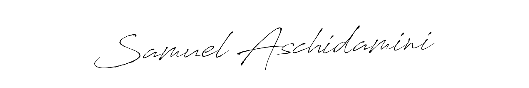 Antro_Vectra is a professional signature style that is perfect for those who want to add a touch of class to their signature. It is also a great choice for those who want to make their signature more unique. Get Samuel Aschidamini name to fancy signature for free. Samuel Aschidamini signature style 6 images and pictures png