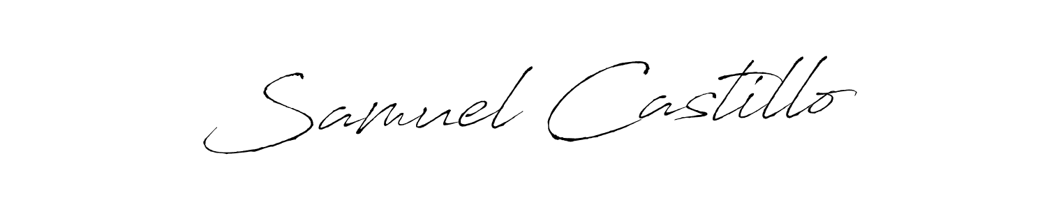 How to make Samuel Castillo name signature. Use Antro_Vectra style for creating short signs online. This is the latest handwritten sign. Samuel Castillo signature style 6 images and pictures png