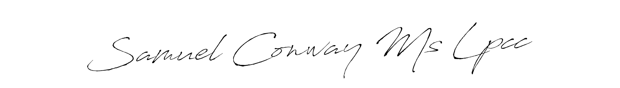 Antro_Vectra is a professional signature style that is perfect for those who want to add a touch of class to their signature. It is also a great choice for those who want to make their signature more unique. Get Samuel Conway Ms Lpcc name to fancy signature for free. Samuel Conway Ms Lpcc signature style 6 images and pictures png