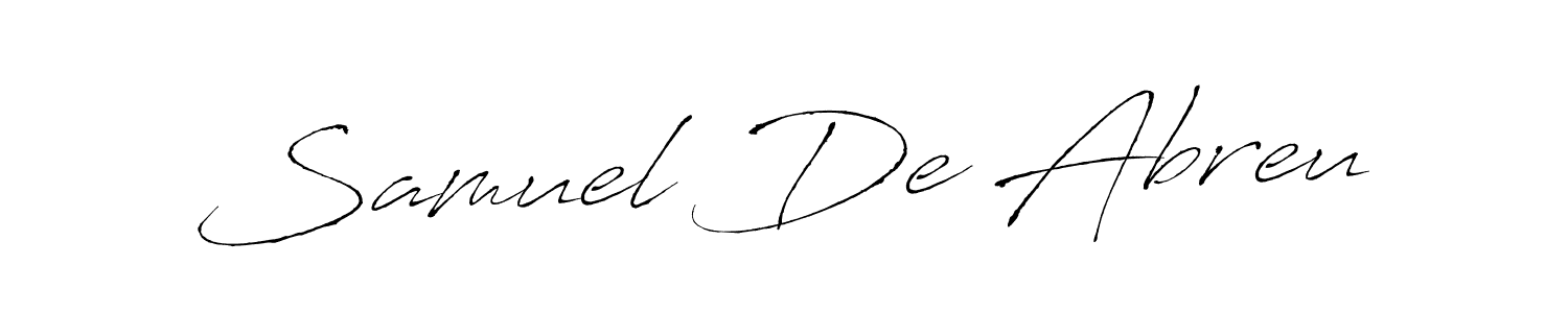 You should practise on your own different ways (Antro_Vectra) to write your name (Samuel De Abreu) in signature. don't let someone else do it for you. Samuel De Abreu signature style 6 images and pictures png