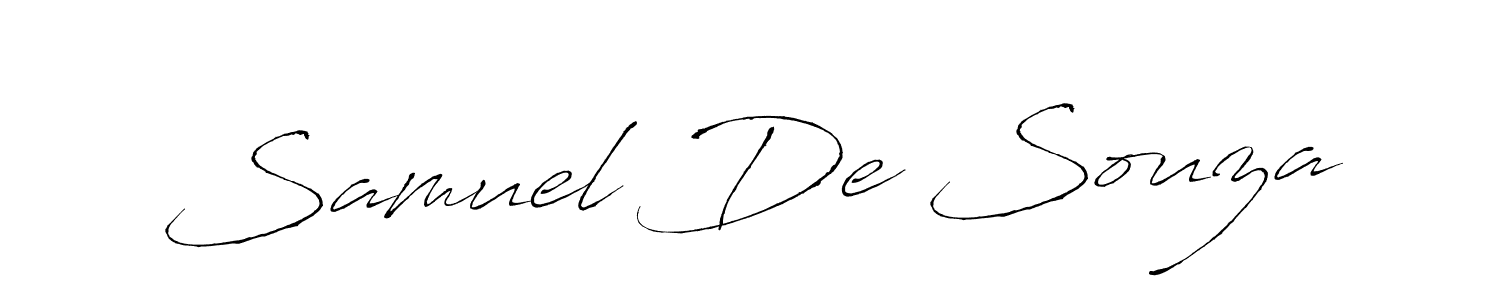 Samuel De Souza stylish signature style. Best Handwritten Sign (Antro_Vectra) for my name. Handwritten Signature Collection Ideas for my name Samuel De Souza. Samuel De Souza signature style 6 images and pictures png