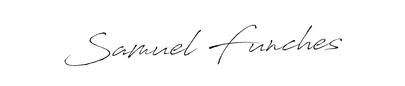 Use a signature maker to create a handwritten signature online. With this signature software, you can design (Antro_Vectra) your own signature for name Samuel Funches. Samuel Funches signature style 6 images and pictures png