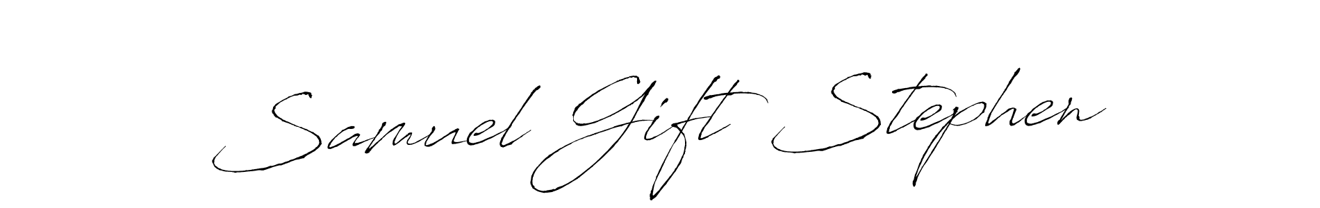 if you are searching for the best signature style for your name Samuel Gift Stephen. so please give up your signature search. here we have designed multiple signature styles  using Antro_Vectra. Samuel Gift Stephen signature style 6 images and pictures png