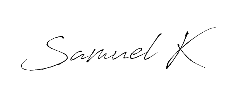 if you are searching for the best signature style for your name Samuel K. so please give up your signature search. here we have designed multiple signature styles  using Antro_Vectra. Samuel K signature style 6 images and pictures png