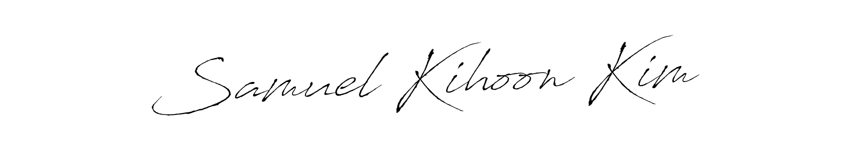 The best way (Antro_Vectra) to make a short signature is to pick only two or three words in your name. The name Samuel Kihoon Kim include a total of six letters. For converting this name. Samuel Kihoon Kim signature style 6 images and pictures png