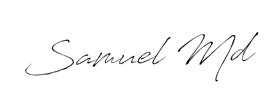Samuel Md stylish signature style. Best Handwritten Sign (Antro_Vectra) for my name. Handwritten Signature Collection Ideas for my name Samuel Md. Samuel Md signature style 6 images and pictures png