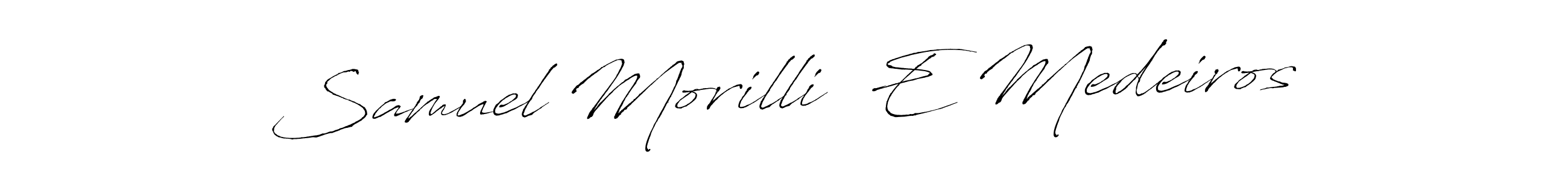 It looks lik you need a new signature style for name Samuel Morilli  E Medeiros. Design unique handwritten (Antro_Vectra) signature with our free signature maker in just a few clicks. Samuel Morilli  E Medeiros signature style 6 images and pictures png