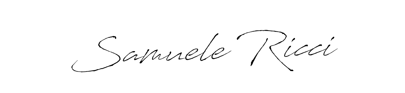 Antro_Vectra is a professional signature style that is perfect for those who want to add a touch of class to their signature. It is also a great choice for those who want to make their signature more unique. Get Samuele Ricci name to fancy signature for free. Samuele Ricci signature style 6 images and pictures png