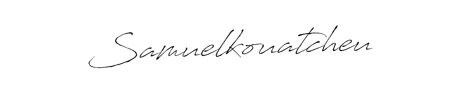 Samuelkouatcheu stylish signature style. Best Handwritten Sign (Antro_Vectra) for my name. Handwritten Signature Collection Ideas for my name Samuelkouatcheu. Samuelkouatcheu signature style 6 images and pictures png