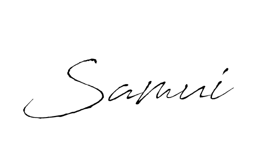 Similarly Antro_Vectra is the best handwritten signature design. Signature creator online .You can use it as an online autograph creator for name Samui. Samui signature style 6 images and pictures png