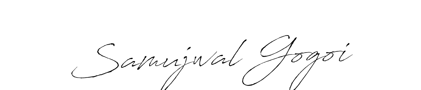 You should practise on your own different ways (Antro_Vectra) to write your name (Samujwal Gogoi) in signature. don't let someone else do it for you. Samujwal Gogoi signature style 6 images and pictures png