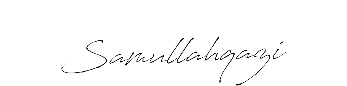 How to make Samullahqazi signature? Antro_Vectra is a professional autograph style. Create handwritten signature for Samullahqazi name. Samullahqazi signature style 6 images and pictures png