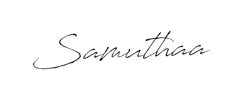if you are searching for the best signature style for your name Samuthaa. so please give up your signature search. here we have designed multiple signature styles  using Antro_Vectra. Samuthaa signature style 6 images and pictures png