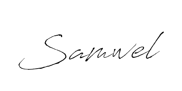 Make a beautiful signature design for name Samwel. With this signature (Antro_Vectra) style, you can create a handwritten signature for free. Samwel signature style 6 images and pictures png