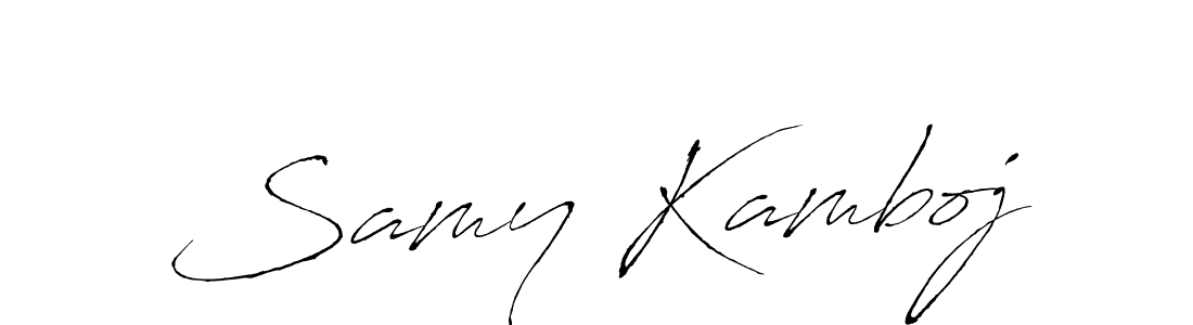 Samy Kamboj stylish signature style. Best Handwritten Sign (Antro_Vectra) for my name. Handwritten Signature Collection Ideas for my name Samy Kamboj. Samy Kamboj signature style 6 images and pictures png
