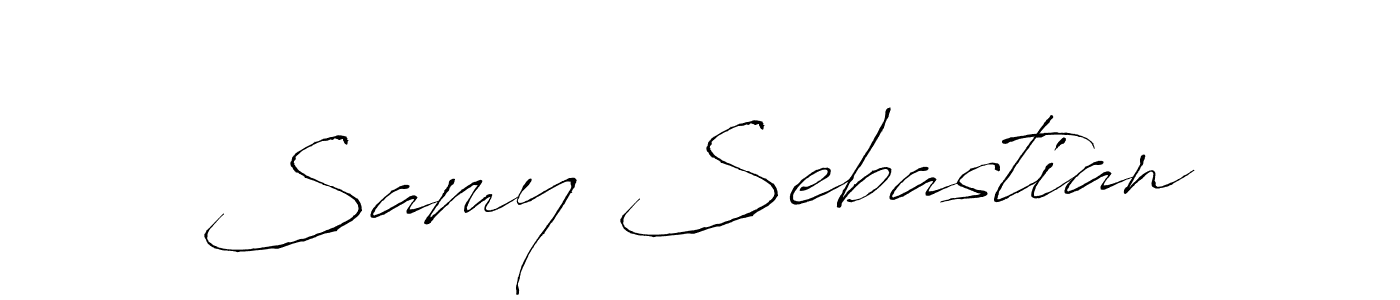 Use a signature maker to create a handwritten signature online. With this signature software, you can design (Antro_Vectra) your own signature for name Samy Sebastian. Samy Sebastian signature style 6 images and pictures png