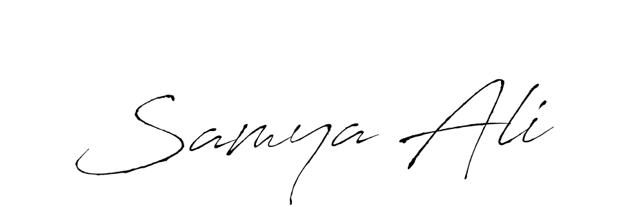 if you are searching for the best signature style for your name Samya Ali. so please give up your signature search. here we have designed multiple signature styles  using Antro_Vectra. Samya Ali signature style 6 images and pictures png