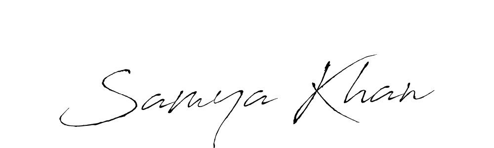 Once you've used our free online signature maker to create your best signature Antro_Vectra style, it's time to enjoy all of the benefits that Samya Khan name signing documents. Samya Khan signature style 6 images and pictures png