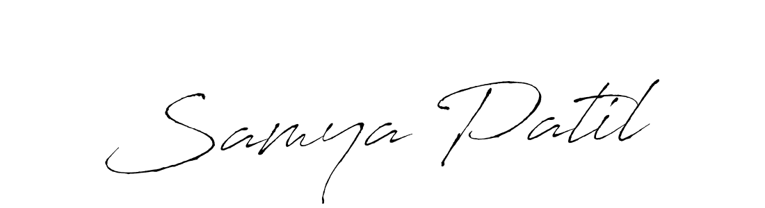 You should practise on your own different ways (Antro_Vectra) to write your name (Samya Patil) in signature. don't let someone else do it for you. Samya Patil signature style 6 images and pictures png