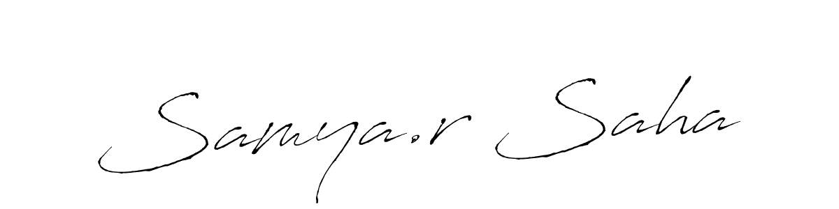 Design your own signature with our free online signature maker. With this signature software, you can create a handwritten (Antro_Vectra) signature for name Samya.r Saha. Samya.r Saha signature style 6 images and pictures png