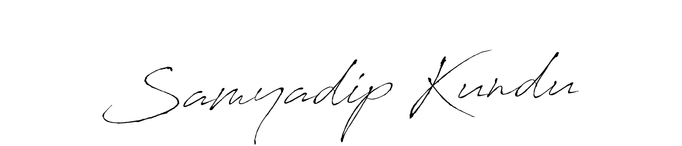 The best way (Antro_Vectra) to make a short signature is to pick only two or three words in your name. The name Samyadip Kundu include a total of six letters. For converting this name. Samyadip Kundu signature style 6 images and pictures png