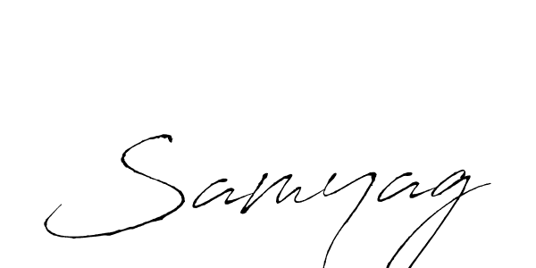 Samyag stylish signature style. Best Handwritten Sign (Antro_Vectra) for my name. Handwritten Signature Collection Ideas for my name Samyag. Samyag signature style 6 images and pictures png