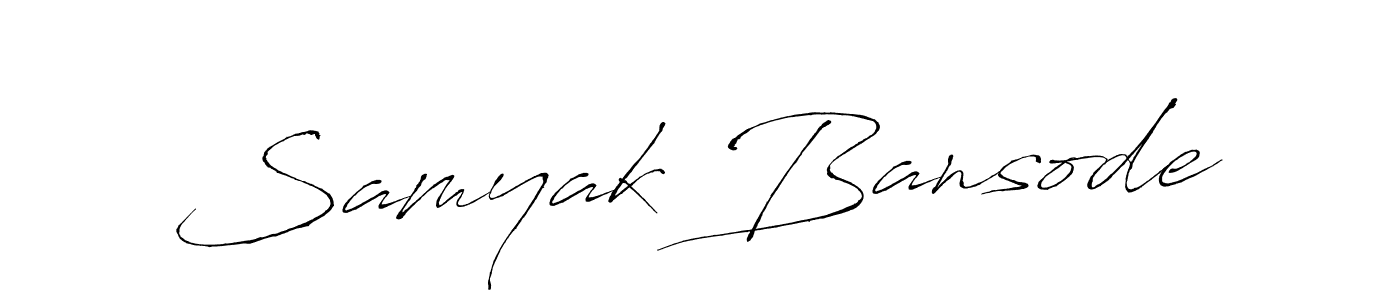 The best way (Antro_Vectra) to make a short signature is to pick only two or three words in your name. The name Samyak Bansode include a total of six letters. For converting this name. Samyak Bansode signature style 6 images and pictures png