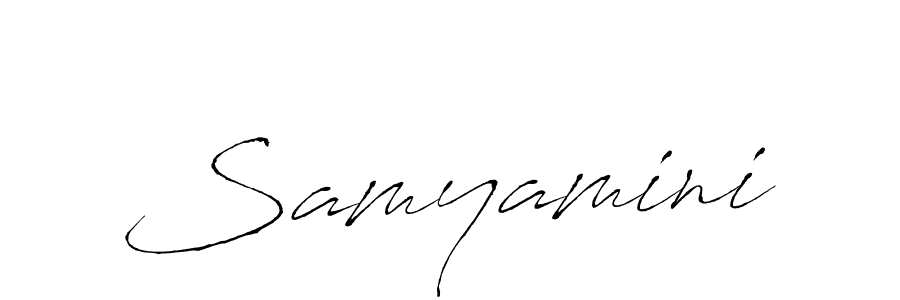 Samyamini stylish signature style. Best Handwritten Sign (Antro_Vectra) for my name. Handwritten Signature Collection Ideas for my name Samyamini. Samyamini signature style 6 images and pictures png