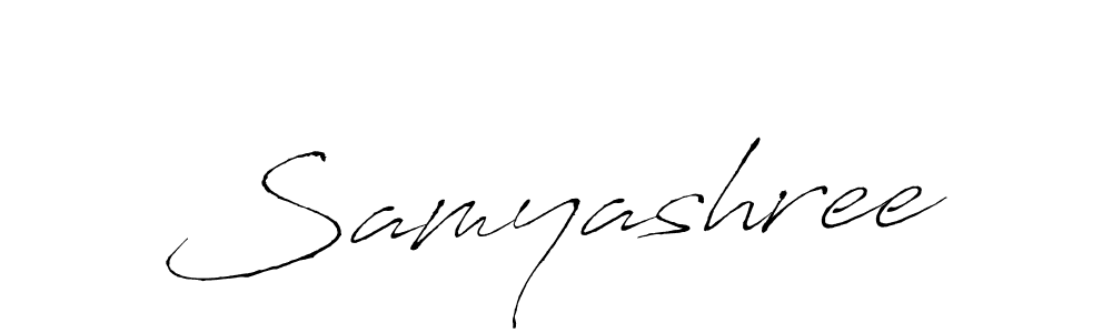 Use a signature maker to create a handwritten signature online. With this signature software, you can design (Antro_Vectra) your own signature for name Samyashree. Samyashree signature style 6 images and pictures png