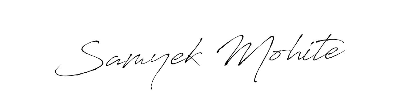 Samyek Mohite stylish signature style. Best Handwritten Sign (Antro_Vectra) for my name. Handwritten Signature Collection Ideas for my name Samyek Mohite. Samyek Mohite signature style 6 images and pictures png