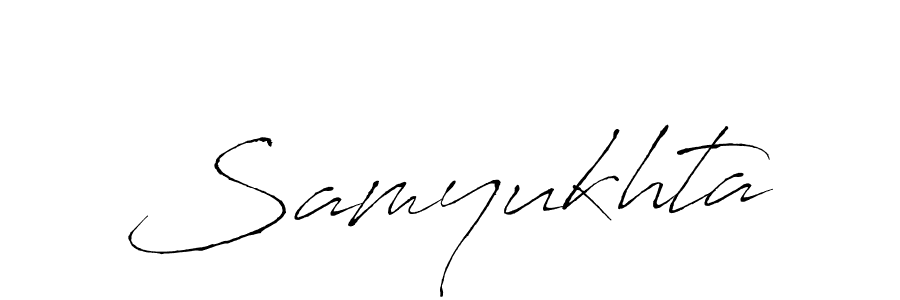 Make a beautiful signature design for name Samyukhta. With this signature (Antro_Vectra) style, you can create a handwritten signature for free. Samyukhta signature style 6 images and pictures png