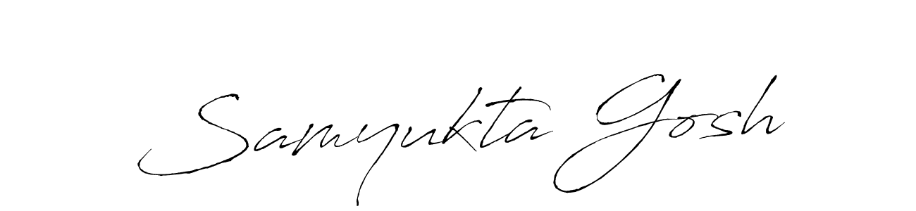 Design your own signature with our free online signature maker. With this signature software, you can create a handwritten (Antro_Vectra) signature for name Samyukta Gosh. Samyukta Gosh signature style 6 images and pictures png