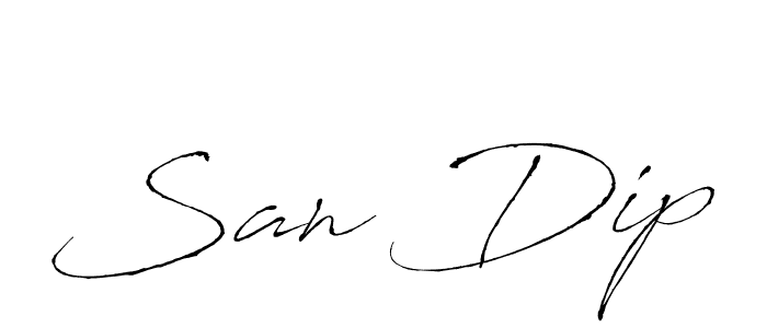 How to Draw San Dip signature style? Antro_Vectra is a latest design signature styles for name San Dip. San Dip signature style 6 images and pictures png