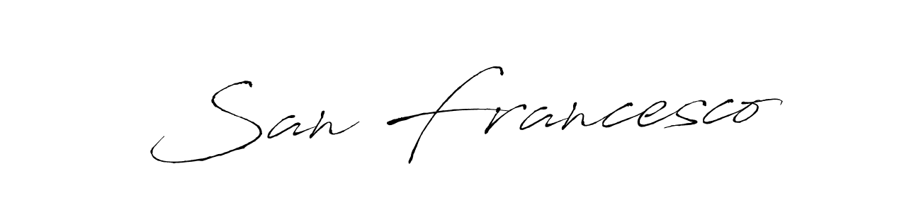 How to Draw San Francesco signature style? Antro_Vectra is a latest design signature styles for name San Francesco. San Francesco signature style 6 images and pictures png