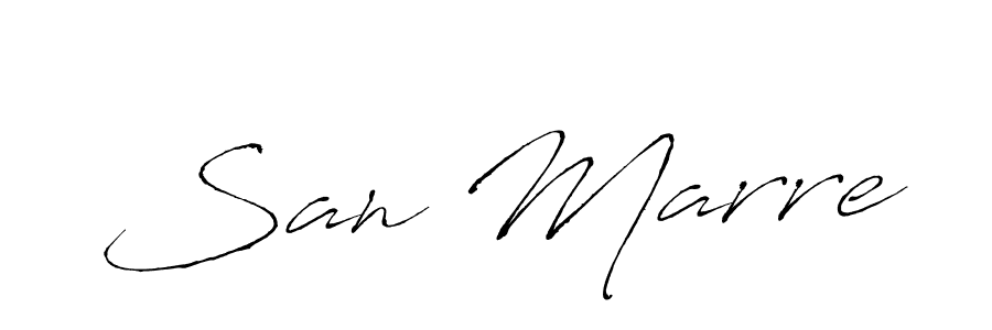 How to make San Marre name signature. Use Antro_Vectra style for creating short signs online. This is the latest handwritten sign. San Marre signature style 6 images and pictures png