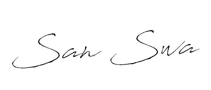 How to Draw San Swa signature style? Antro_Vectra is a latest design signature styles for name San Swa. San Swa signature style 6 images and pictures png