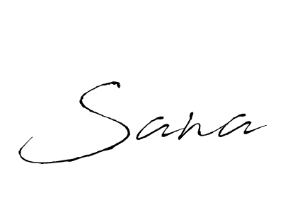 Sana stylish signature style. Best Handwritten Sign (Antro_Vectra) for my name. Handwritten Signature Collection Ideas for my name Sana. Sana signature style 6 images and pictures png