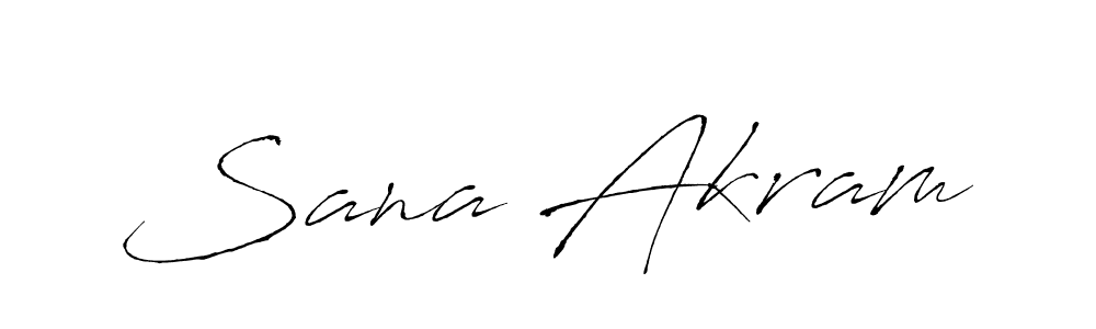 How to make Sana Akram signature? Antro_Vectra is a professional autograph style. Create handwritten signature for Sana Akram name. Sana Akram signature style 6 images and pictures png