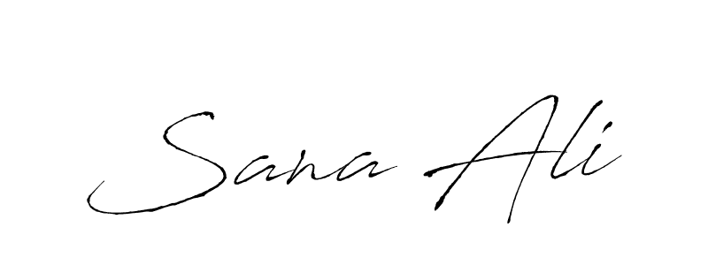 Make a beautiful signature design for name Sana Ali. With this signature (Antro_Vectra) style, you can create a handwritten signature for free. Sana Ali signature style 6 images and pictures png