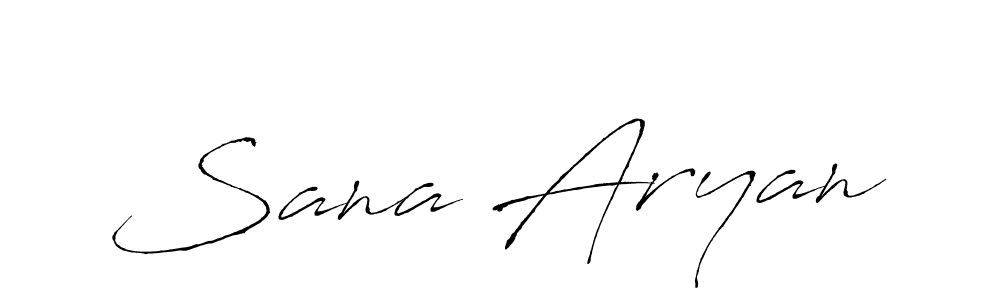 Sana Aryan stylish signature style. Best Handwritten Sign (Antro_Vectra) for my name. Handwritten Signature Collection Ideas for my name Sana Aryan. Sana Aryan signature style 6 images and pictures png